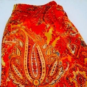 Long pants with draw string and elastic waistband